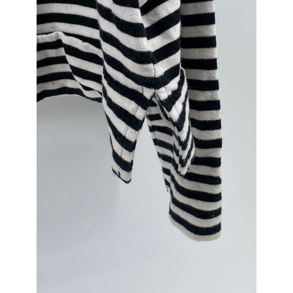 H&M BASIC Women’s Black-White Striped Crewneck Long Sleeve Sweatshirt SZ XL - Picture 7 of 11